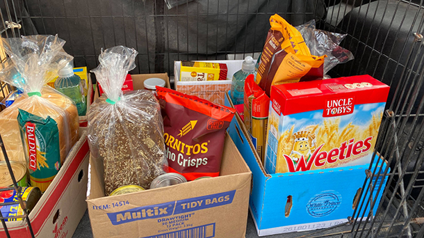 GENEROUS GIVING: Project Feed Me Apollo Bay has sent its first round of food supply packages this week, to community members struggling during the COVID-19 crisis.