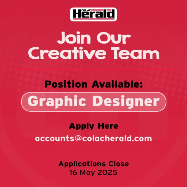 Apply Here:

accounts@colacherald.com