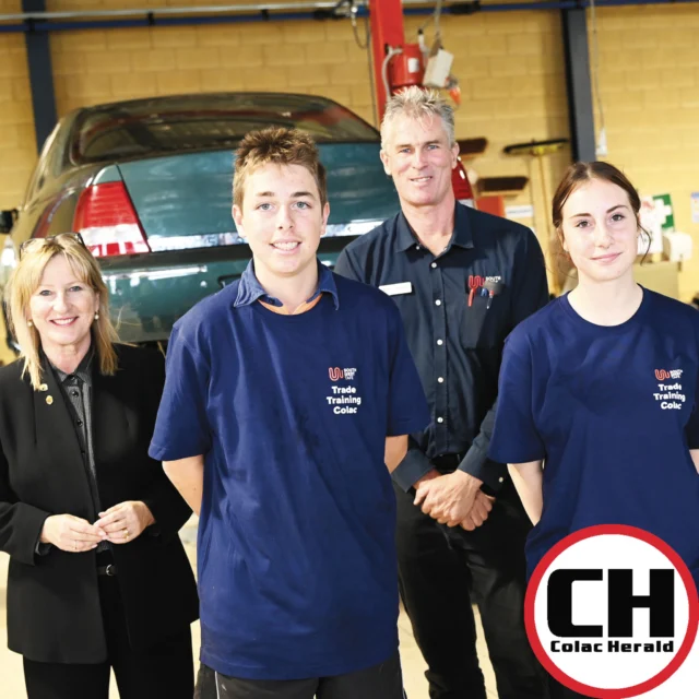 More future carpenters, mechanics and manufacturers are set to complete their qualifications in Colac following a TAFE shake-up, officials say.

South West TAFE says it will expand options through the Colac Trade Training Centre as it officially launched at the facility, which is based at the Colac Secondary College.

South West is taking over from The Gordon, and Minister for Skills and TAFE Gayle Tierney said there had already been a “massive increase in the number of enrolments”.

#colacherald #southwestTAFE